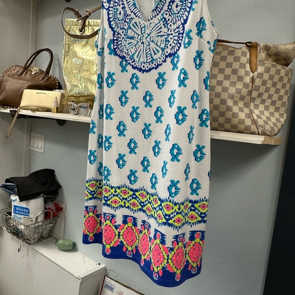 Lilly Pulitzer  Harper Engineered Shift Dress Resort Wear Size Medium - Picture 6 of 8